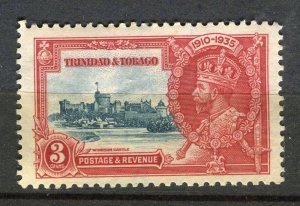 TRINIDAD; 1935 early GV Silver Jubilee issue Mint hinged 3c. value