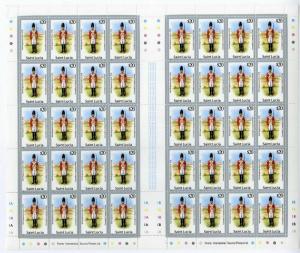 St Lucia Stamps # 879 Sheet of 40