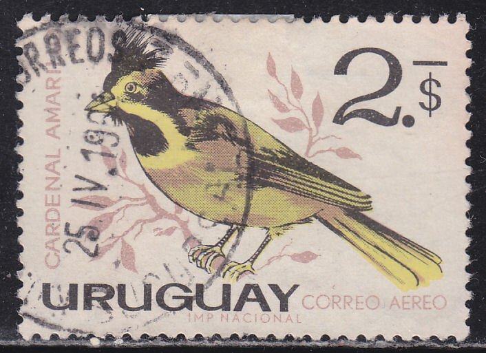 Uruguay C259 Yellow Cardinal 1963