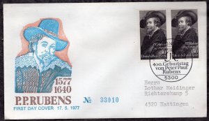 194 - Germany 1977 - The 400th Ann. of the Birth of P.P.Rubens, Painter - FDC