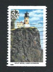 SC# 2969 - 32c - Split Rock Lighthouse, used single