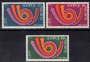 ZAYIX Cyprus 396-398 MNH Europa Post Horn of Arrows 083022S163