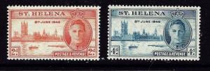 St Helena 128-29 NH 1946 Peace Issue