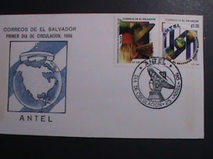 EL-SALVADOR-FDC-1996 SC#1431-2  ANTEL-TELECOMMUNICATION WORKER'S DAY FDC