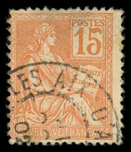 FRANCE Sc 117 USED-1900 15c Republic