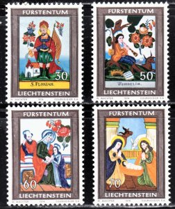 Liechtenstein Scott 560-63 complete set F to VF mint OG NH.