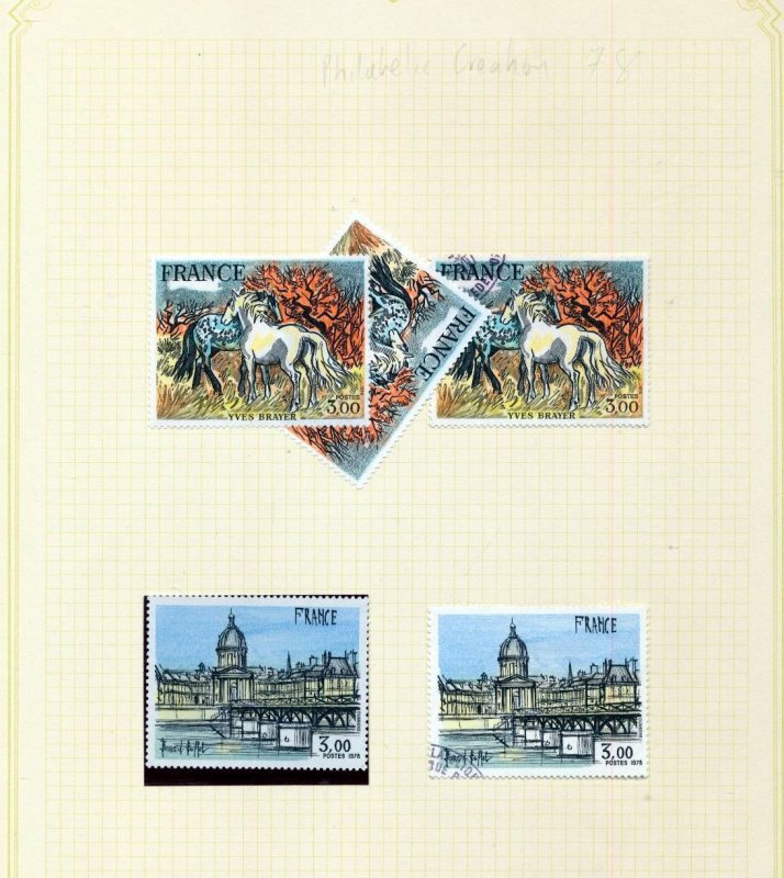 FRANCE 1980s Art Paintings MH MNH Used (Appx 80+Stamps) (Mzt 543 