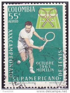 Colombia 1963, Aero, Tennis Championships, Medelin, 55c, used