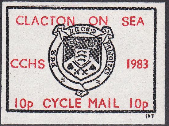 UK - Clacton High School Cycle Mail 1983 School Crest Unused