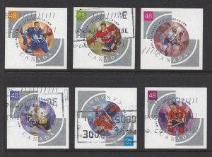 Canada #1972 Used set, NHL stars, issued 1972, issued 2003