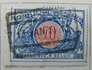 A6P16F30 Belgium Parcel Post and Railway Stamp 1902-06 70c used-