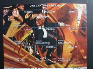 ​TURKMENISTAN- 20TH CENTURY DREAMS CTO-MNH SHEET. VERY RARE