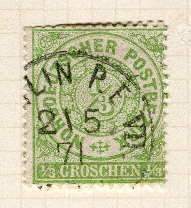 GERMANY; NORTHERN STATES 1860s classic issue fine used Shade of 1k. Postmark