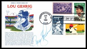 1989 Lou Gehrig The Iron Horse Sc 2417 Estate FDC signed Russ Johnson (2L