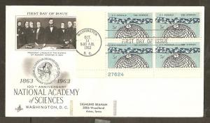 Academy of Sciences 1963 P/B Artcraft Typed FDC  BIN 5110