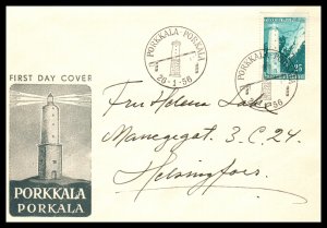 Finland 335 L:ighthouse Pen FDC