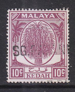 Malaya Kedah 1950 Sc 69 10c Used