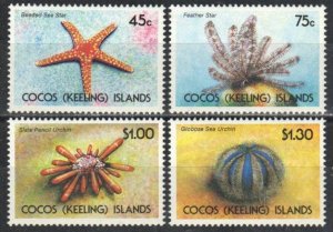 Cocos Islands Stamp 237-240  - Marine Life