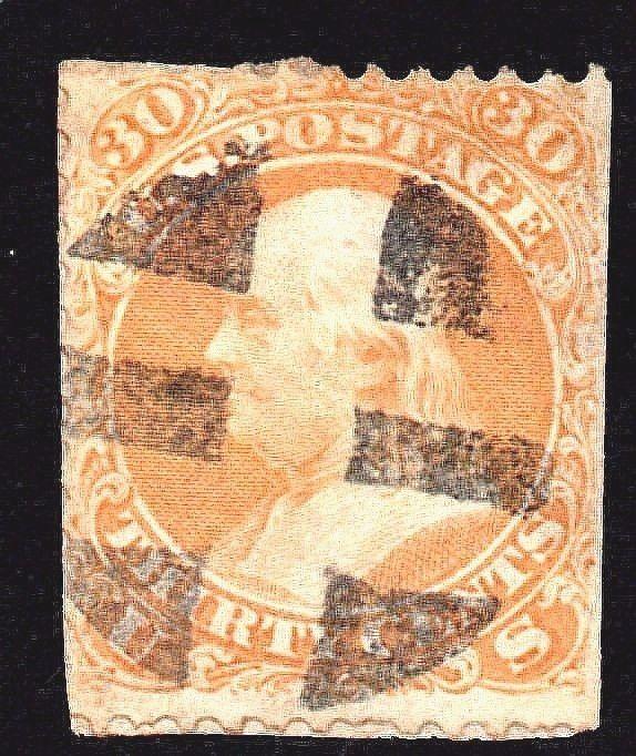 US Sc #71 VF  USED -- CORK CANCEL 