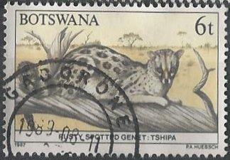 Botswana 409 (used) 6t rutsy-spotted genet