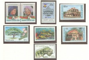 St. Lucia #796-802 Mint (NH) Single (Complete Set)