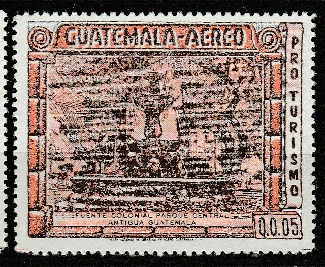 Guatemala Air Mail 1984 Earthquake Ruins Antigua Fine Architecture MNH** A4P10