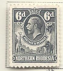  Northern Rhodesia  #6  (U) CV $0.45