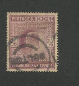 1902 Great Britain Stamp #139 2sh6p Used Very Fine Dolton Postal Cancel