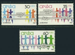 Aruba B1-B3,MNH.Michel 13-15. Solidarity 1986.Social and cultural projects.