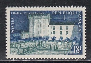 France # 729, Villandry Chateau, Mint NH, 1/2 Cat.