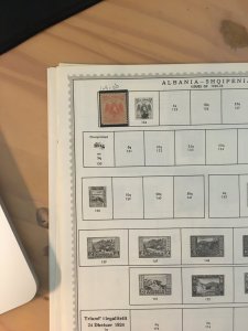 Collection of mint Albania stamps on Minkus pages