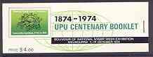 Booklet - Australia 1974 UPU Centenary $4 booklet contain...