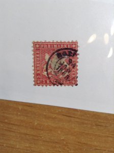 Germany  (Wurttemburg) SC #36   Used