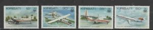 KIRIBATI #400-403 1982 AIRPLANES MINT VF NH O.G