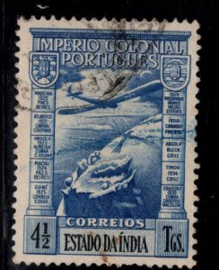 Portuguese India Scott C4 Used airmail stamp