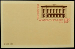 1982 US Sc. #UX96 postal card, 13 cent, mint, sharp corners, excellent shape