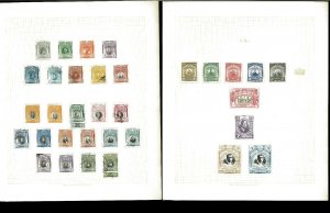 Peru 1894-1976 Mostly Mint, some Used Hinged on Blank Pages