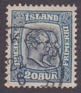 Iceland # 79, King Christian IX & Frederik VIII Third Cat