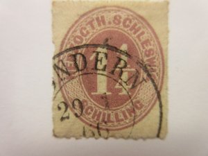 German States SCHLESWIG-HOLSTEIN Scott 11 USED Lot11 Cat $25