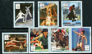 417c - Paraguay - Olympic Games - Barcelona 1992 - Horses - Used Set + Labels