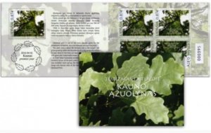 Lithuania 2016 Tourism in Lithuania: Kaunas oak grove.  minisheet in booklet