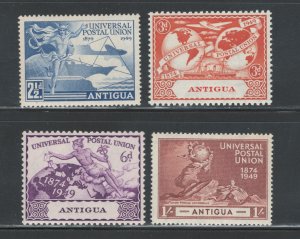 Antigua 1949 UPU Omnibus Issue Scott # 100 - 103 MH