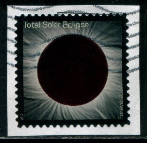 5211 US (49c) Total Solar Eclipse SA,  used on paper
