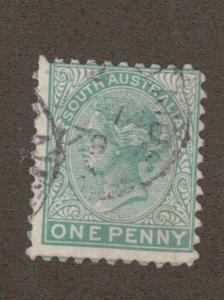 South Australia 57 - Queen Victoria 1 Penny. Used.   #02 SOAUS57b