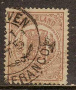 Netherlands    #17  used  (1871)