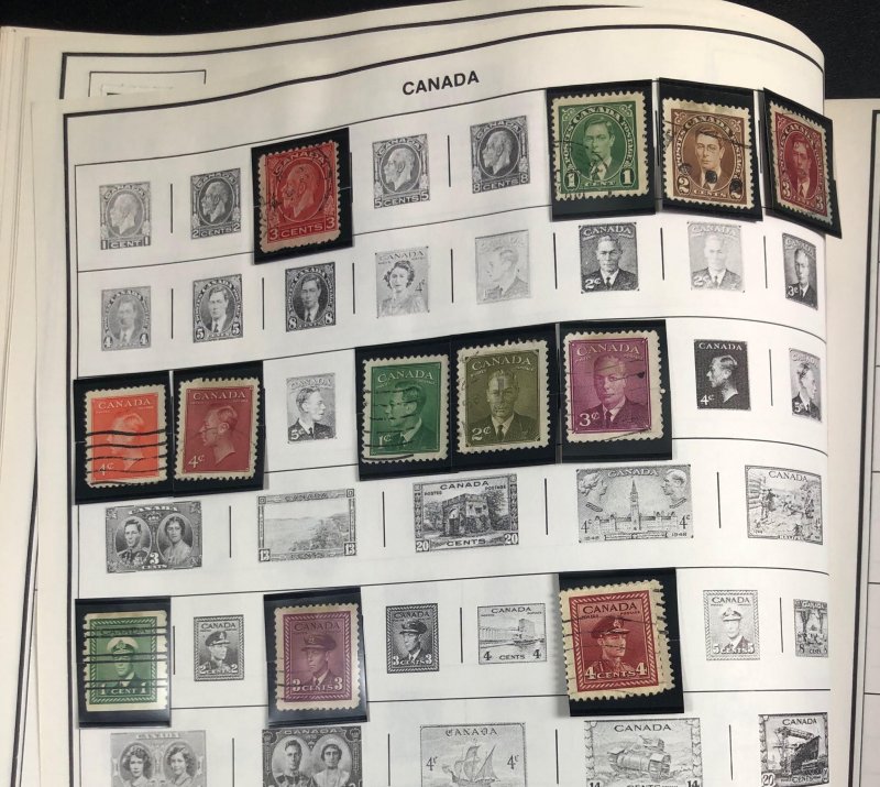 WW, BRITISH COLONIES, 100s of Stamps mounted in an album & in others