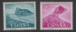 SPAIN SG1991/2 1969 AID FOR SPANISH EX GIBRALTAR WORKERS MNH