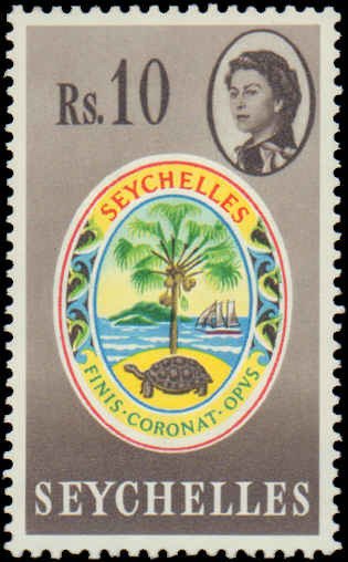 Seychelles #198-212, Complete Set(20), 1962-1969, Hinged