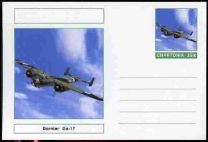 CHARTONIA, Fantasy - Dornier Do-17 - Postal Stationery Card, Unused