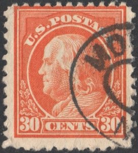 SC#516 30¢ Franklin Single (1917) Used